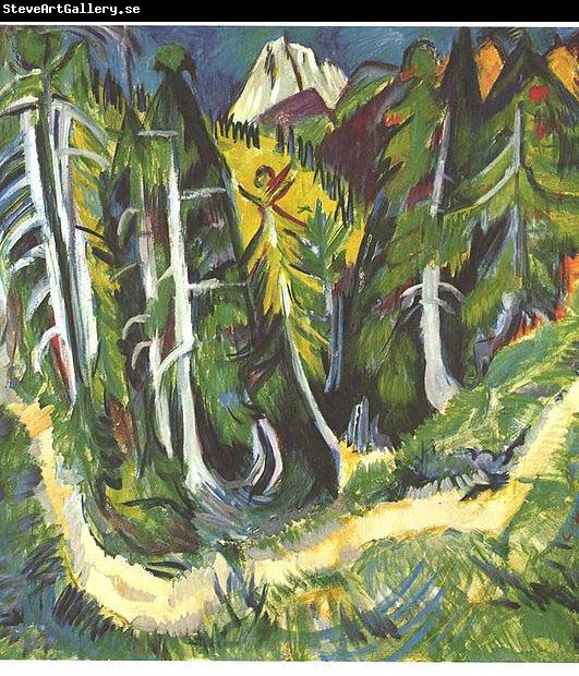 Ernst Ludwig Kirchner Forest gorge - Staffel